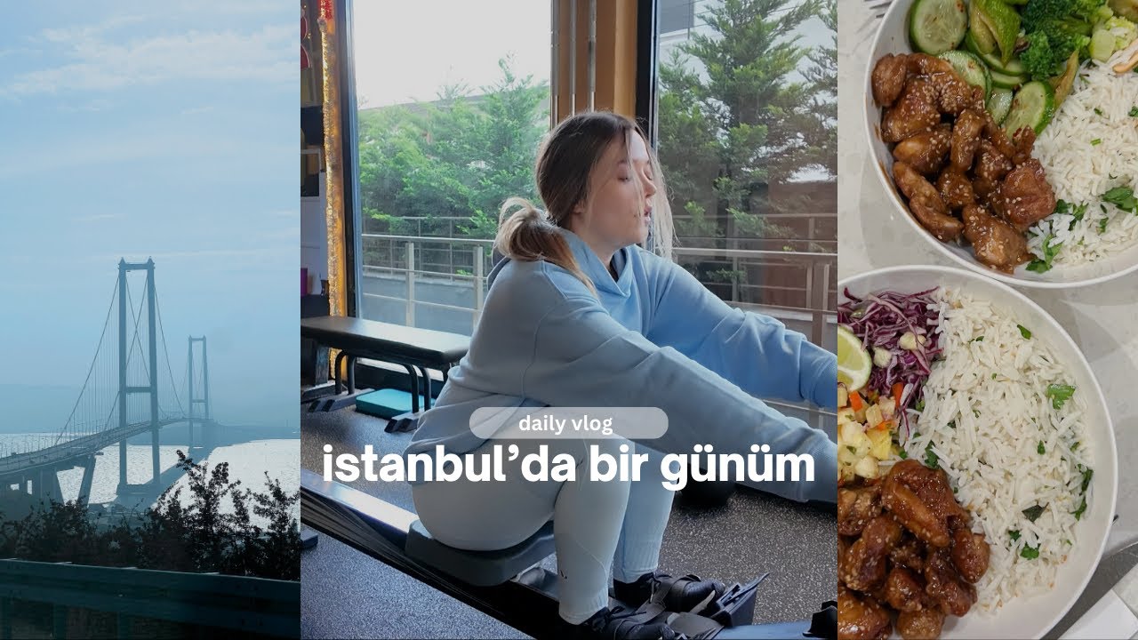 spor, kafa masajı, yemek | istanbul günlük vlog