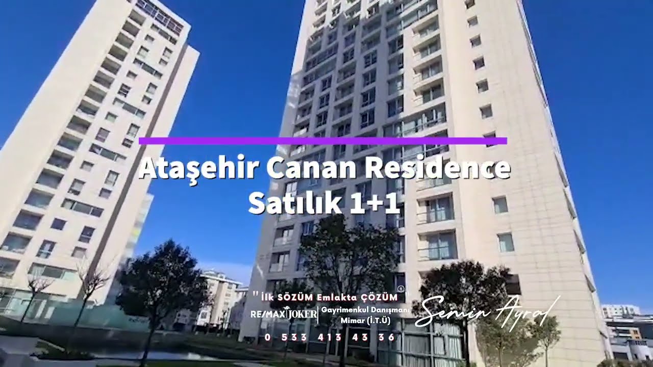 Ataşehir'de Lüks 1+1 Yatırım Fırsatı Canan Residence'da Deniz Manzaralı Yüksek Kat